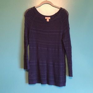 Dark blue 3/4 length sweater